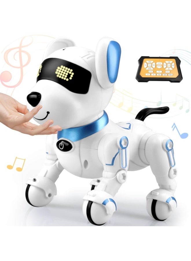 Robot Dog Toys for Kids 8 9 10 11 12, Remote Control Dogs, Robot Dog for Kids 8-12, Pet Robotic, Electric Dog Toy, Robotic Dogs, Toys for 5 6 7 8 9 10 11 12 Years Old Boys Girls, Blue, Y878 - Image 1